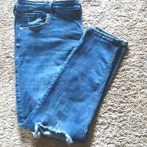 OLD Navy Rockstar Distressed Mid-Rise Super Skinny Blue Jeans Plus Size 20